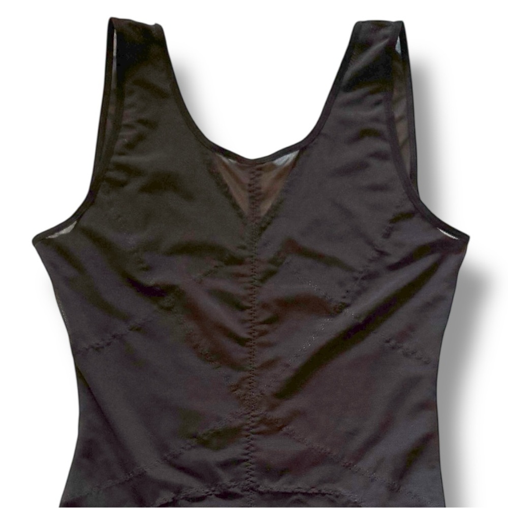 NWOT Black Mesh V-Neck Tummy Control Body Shaper Bodysuit - Plus Size 2XL - Picture 4 of 16